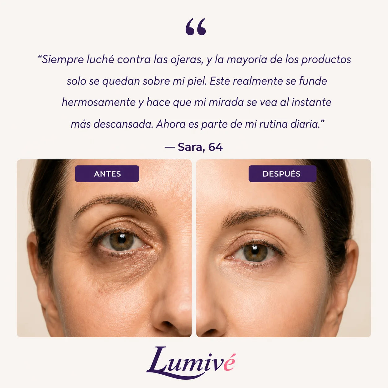 Lumivé | Booster de Ojeras — Tratamiento que actúa desde el Día 1